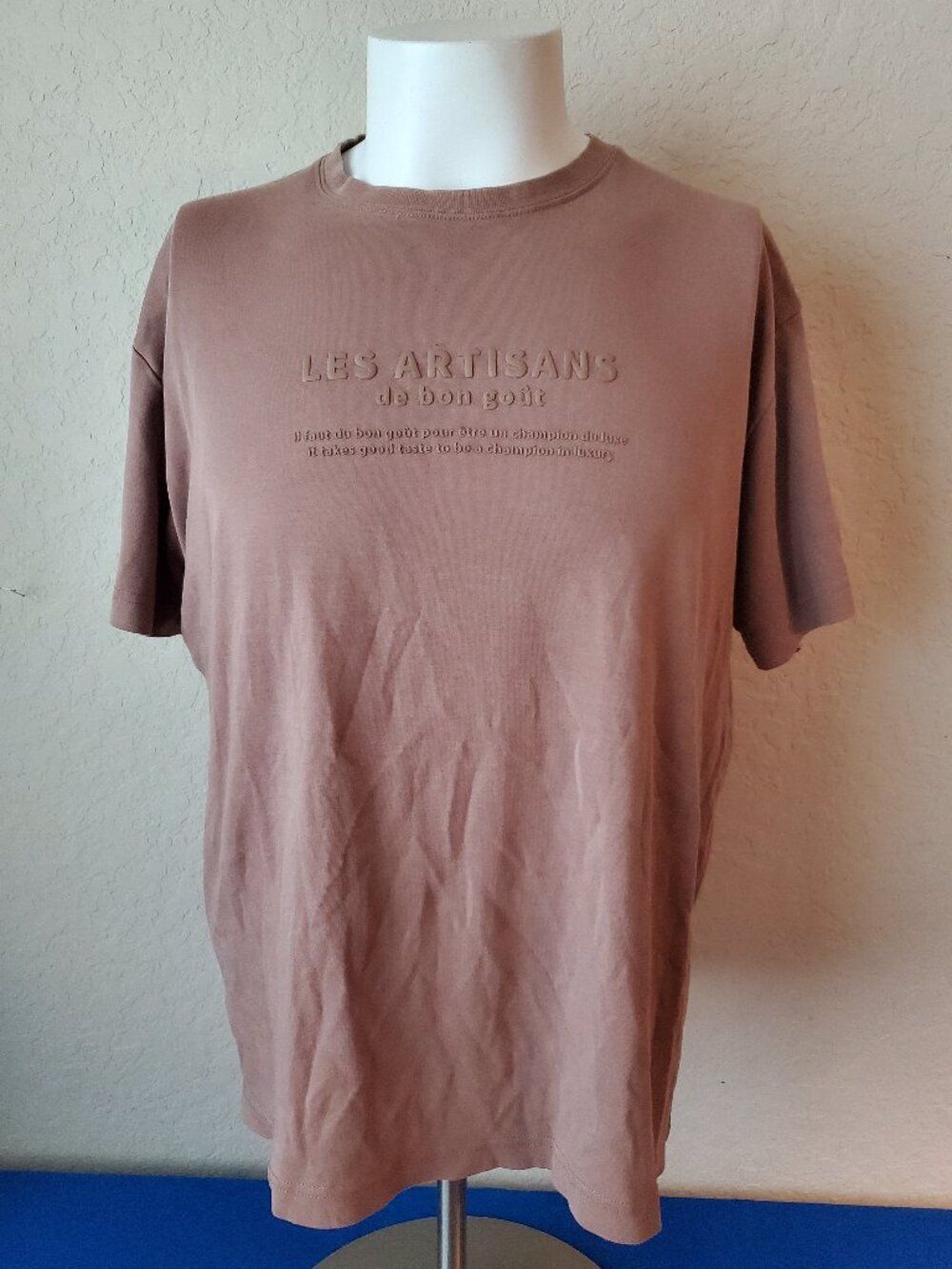 Cactus Man Ricky Singh Les Artisans Brown Oversized T-Shirt Size Large